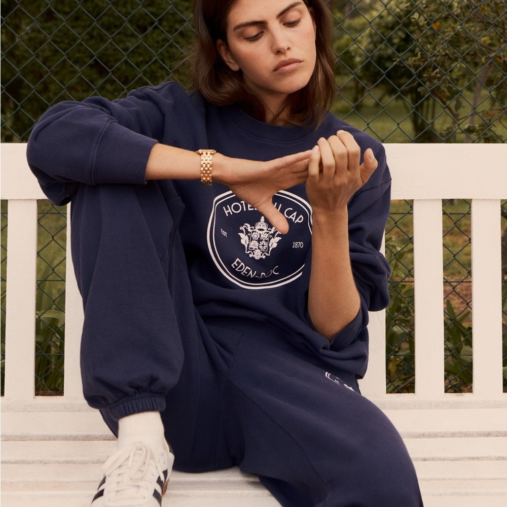 Sporty & Rich x Hotel du Cap-Eden-Roc logo sweatshirt